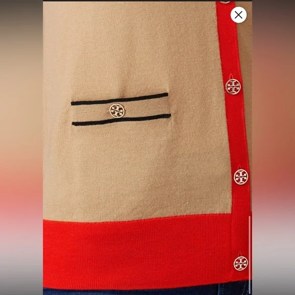 Tory Burch Madeline Colorblock Cardigan (size S) - Picture 8 of 15